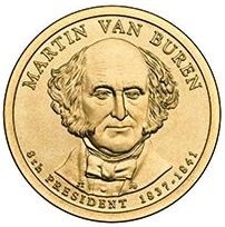 2008 (D) Presidential $1 Coin - Martin Van Buren